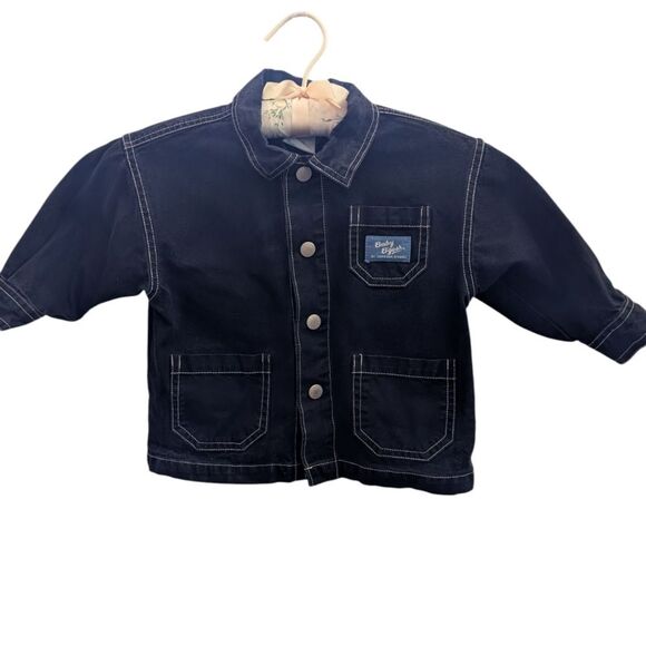 Oshkosh B'Gosh Rare Vintage Infant Black Denim Car Jacket - Picture 10 of 10
